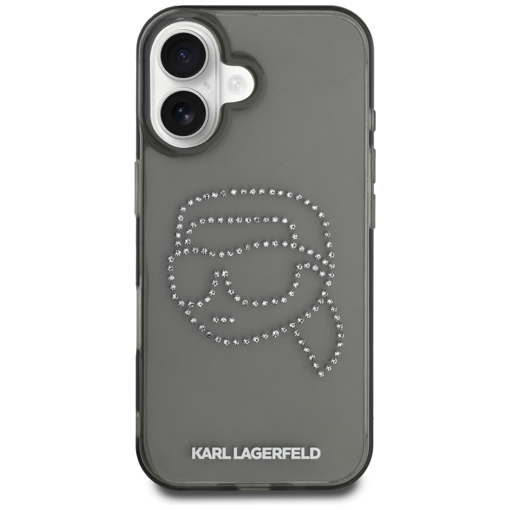 Karl Lagerfeld dėklas iPhone 16 – juodas
