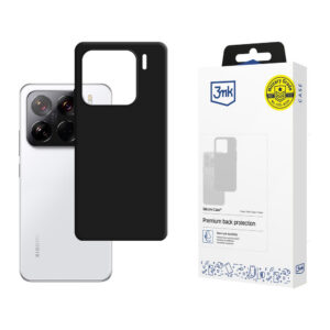 3mk silikoninis dėklas, skirtas Xiaomi 15 - juodas
