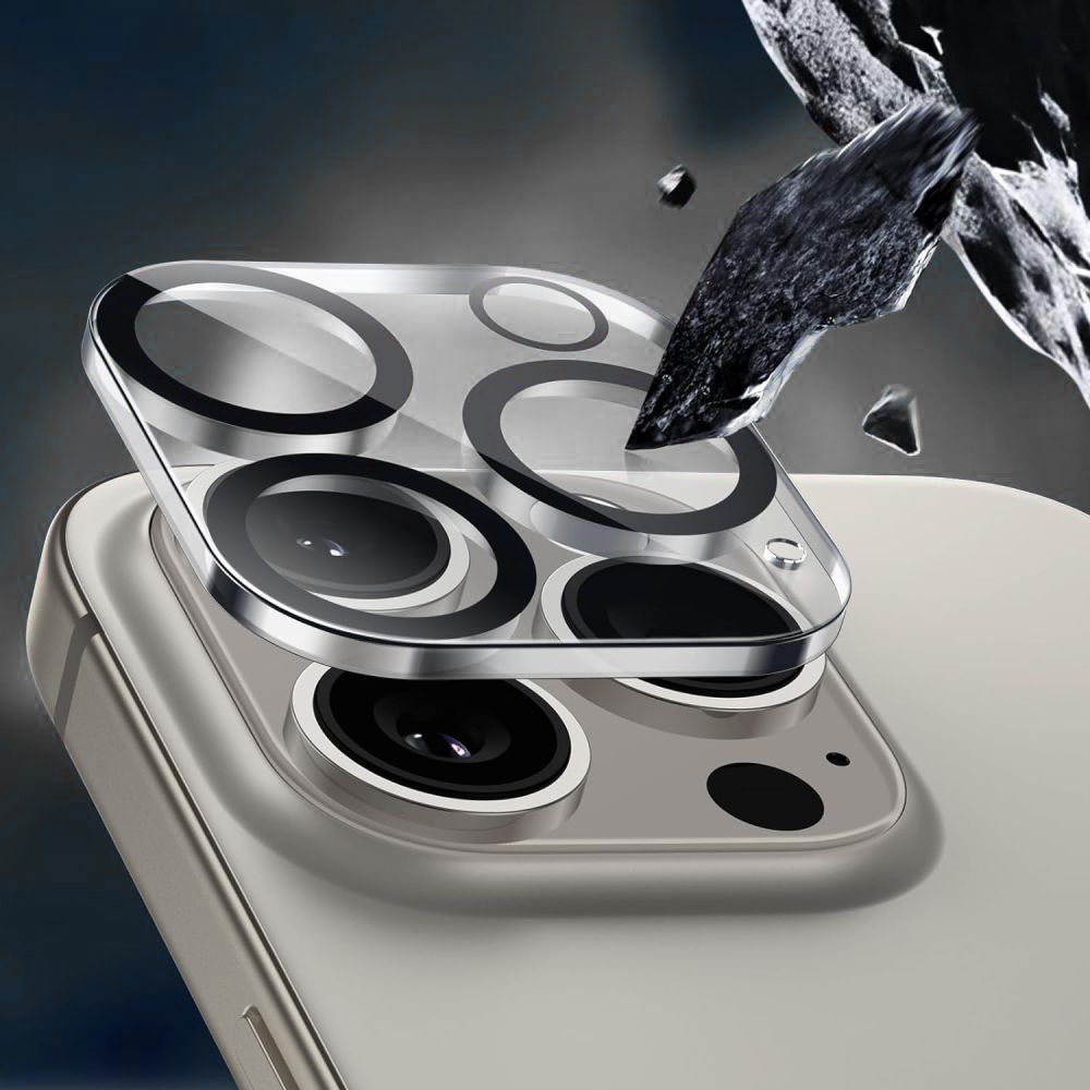 Kameros apsauginis stiklas Tech-Protect Cam Fit+ iPhone 16e / 17e, skaidrus