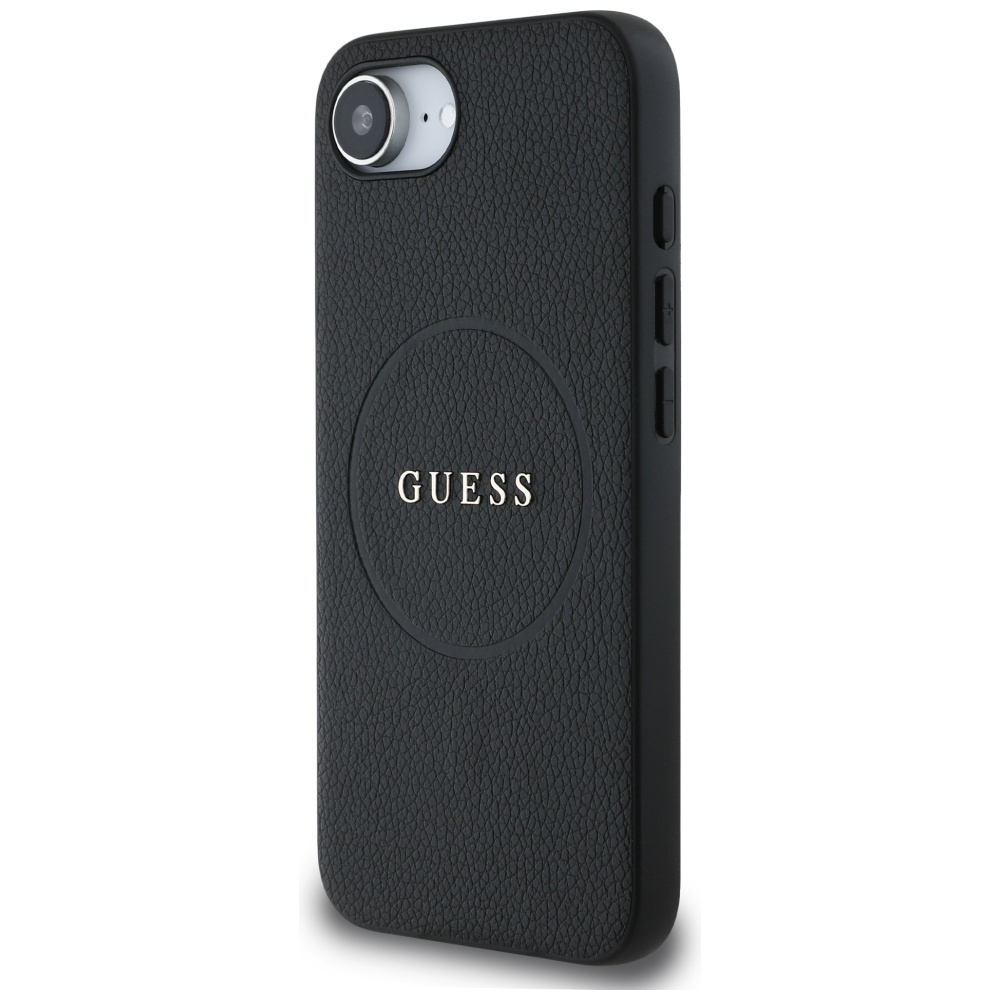 Guess MagSafe dėklas iPhone 16e – juodas