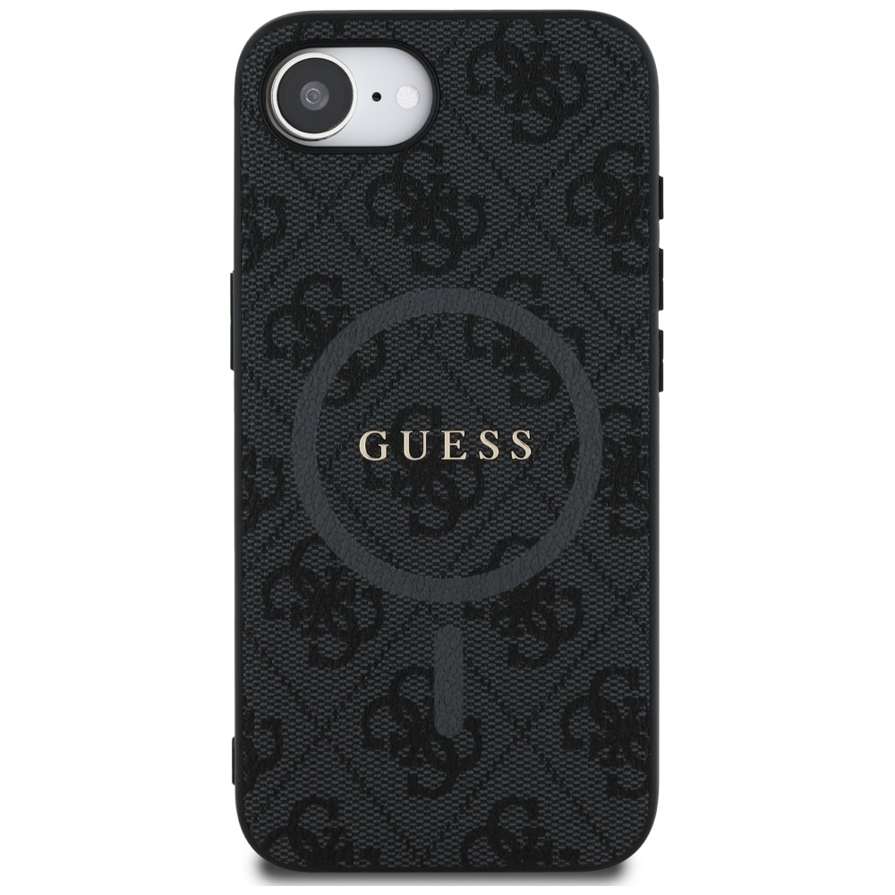 Guess MagSafe dėklas iPhone 16e – juodas