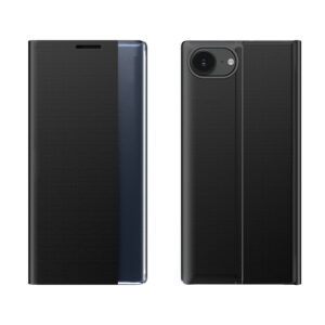 New Sleep Case dėklas iPhone 16e su stovu – juodas
