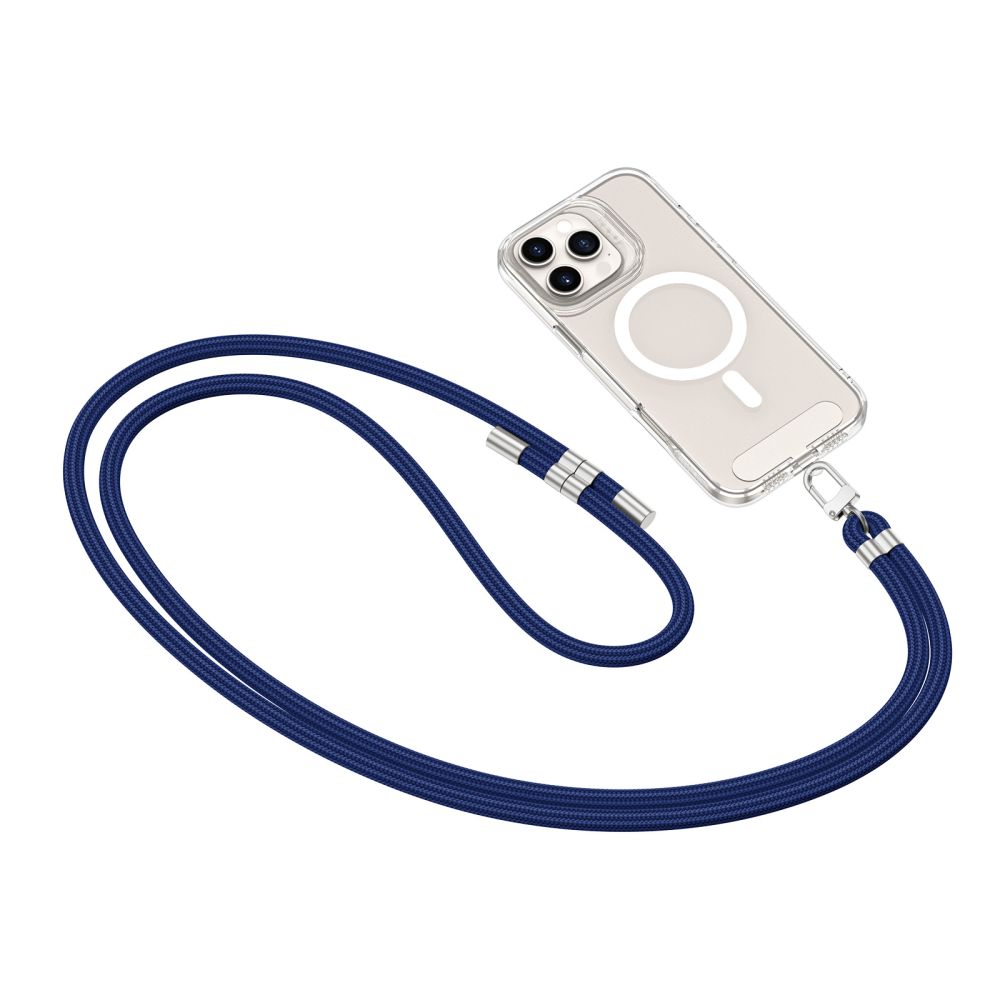 Dirželis Tech-Protect C7S Rope Crossbody, tamsiai mėlynas / sidabrinis