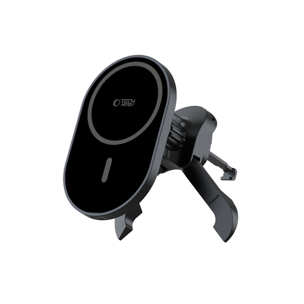 Automobilinis laikiklis Tech-Protect MM15W-V6, MagSafe belaidis įkroviklis 15W, juodas