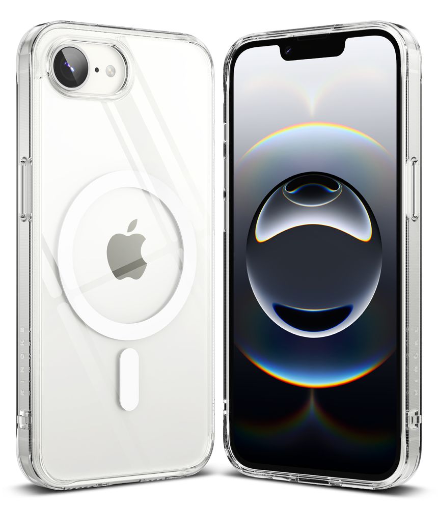 Dėklas Ringke Fusion Magnetic MagSafe iPhone 16e / 17e, skaidrus
