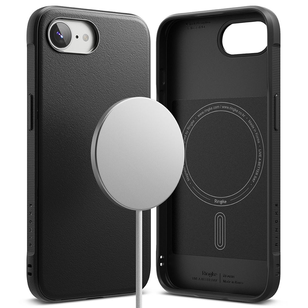 Dėklas Ringke Onyx Magnetic MagSafe iPhone 16e / 17e, juodas