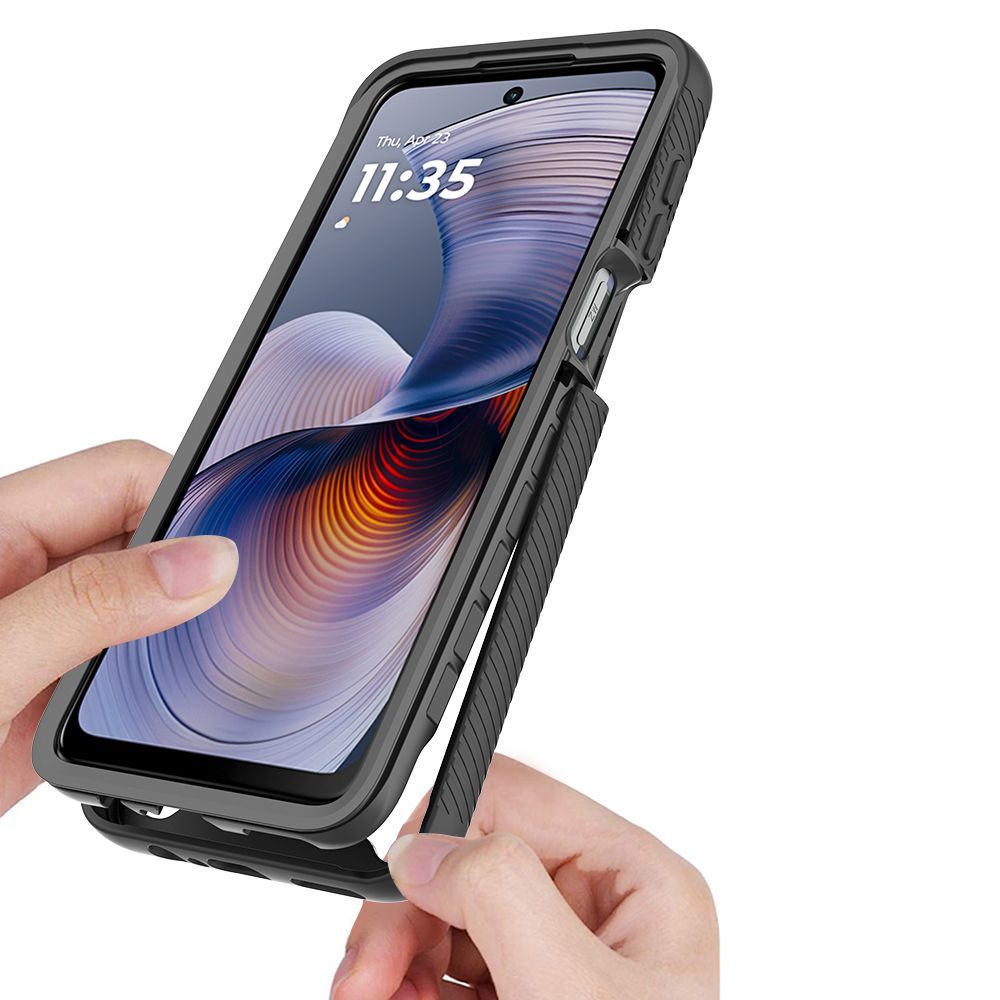Dėklas Tech-Protect Defense Motorola Moto G15 / G15 Power / G17 / G17 Power / G05 / E15, juodas