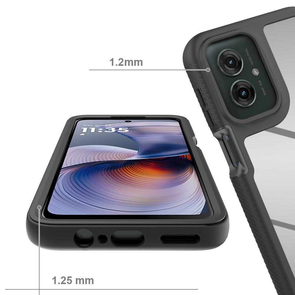 Dėklas Tech-Protect Defense Motorola Moto G15 / G15 Power / G17 / G17 Power / G05 / E15, juodas