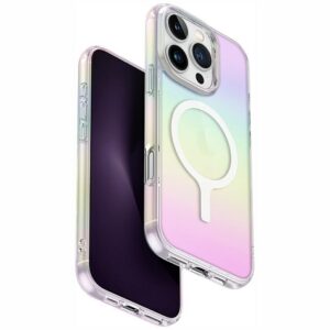 Uniq Iridescia MagClick dėklas iPhone 16 Pro – holografinis