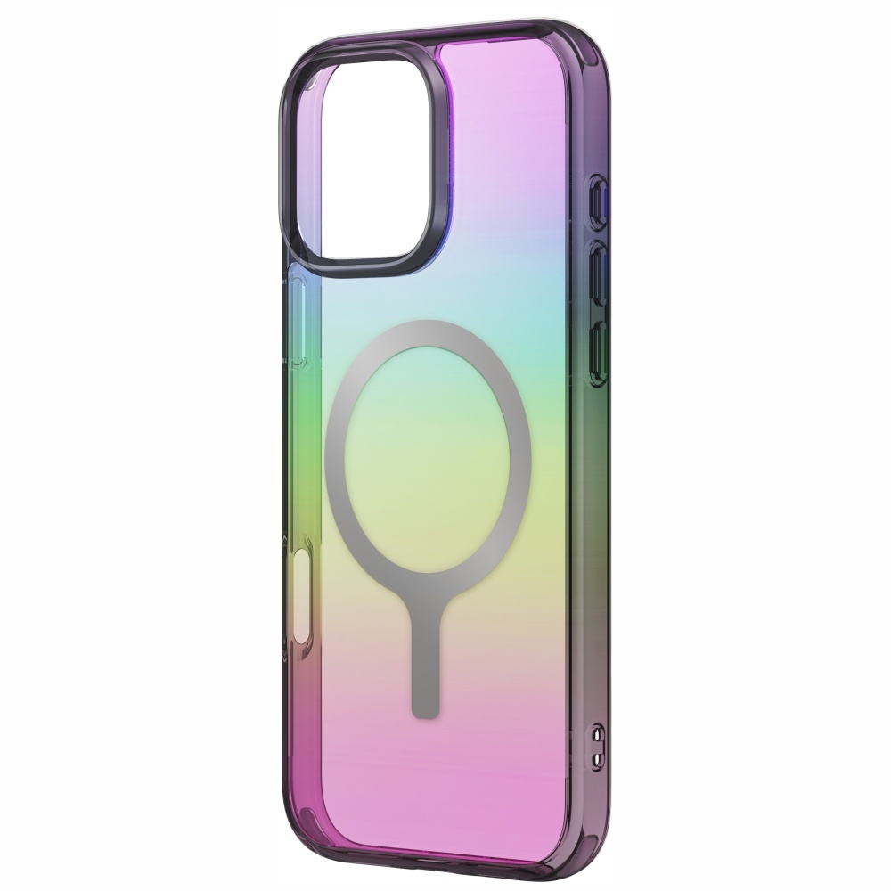 Uniq Iridescia MagClick dėklas iPhone 16 Pro – juodas