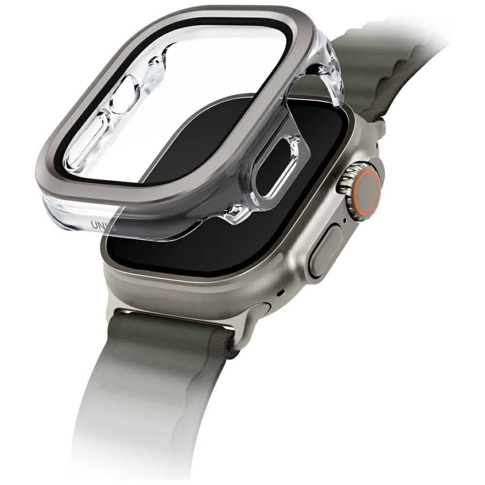 Uniq Voute dėklas Apple Watch Ultra 49 mm – sidabrinis