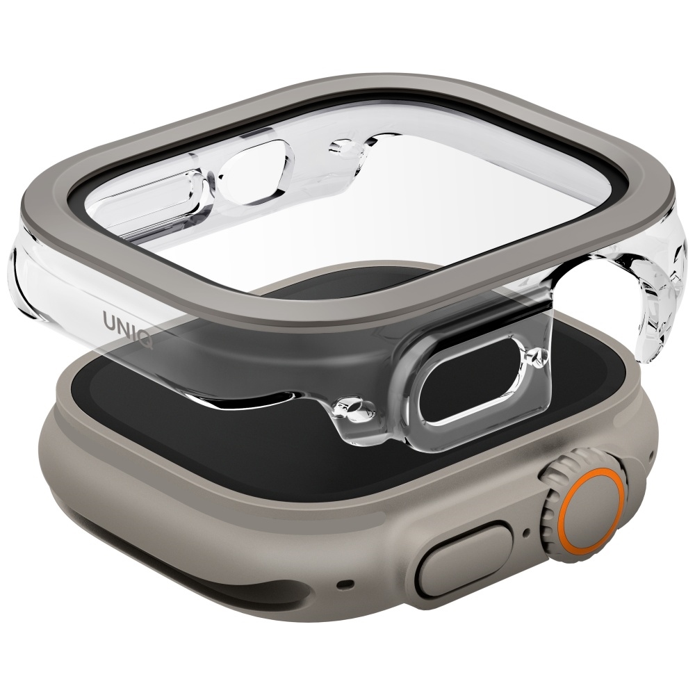 Uniq Voute dėklas Apple Watch Ultra 49 mm – sidabrinis