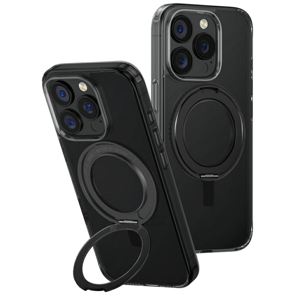 Uniq Swivix 360 dėklas iPhone 16 Pro – juodas