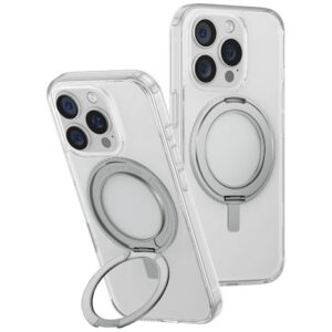 Uniq Swivix 360 magnetinis dėklas iPhone 16 Pro – skaidrus