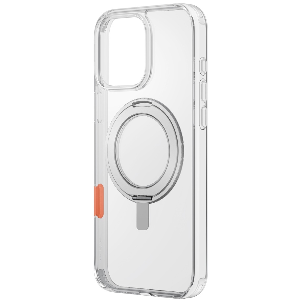 Uniq Swivix 360 magnetinis dėklas iPhone 16 Pro – skaidrus