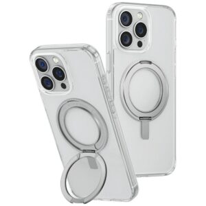 Uniq Swivix 360 dėklas iPhone 16 Pro Max – skaidrus