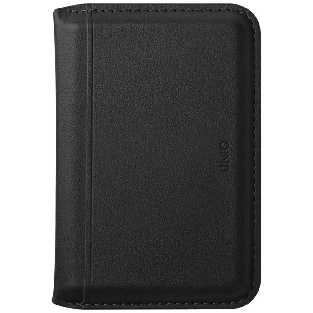 Uniq Lyden DS RFID magnetinis piniginė su telefono stovu - juoda