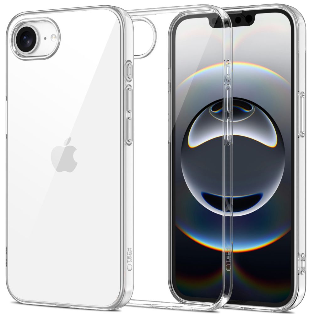 Dėklas Tech-Protect FlexAir iPhone 16e / 17e, skaidrus