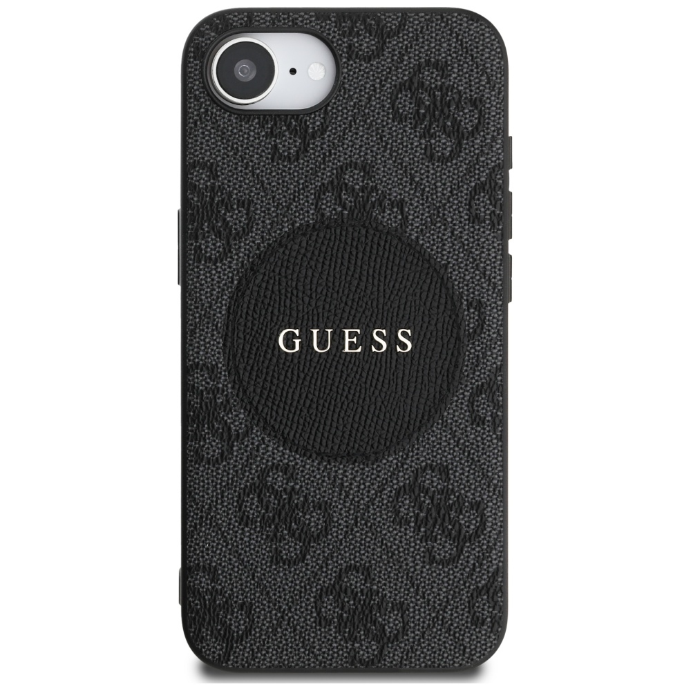 Guess MagSafe dėklas iPhone 16e – juodas