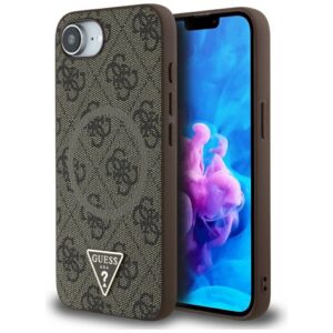 Guess 4G MagSafe dėklas iPhone 16e – rudas