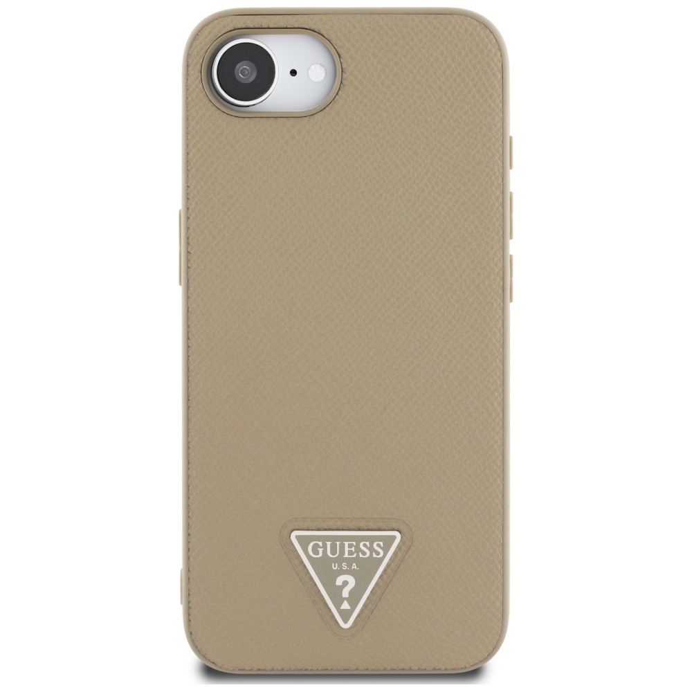 Guess MagSafe dėklas iPhone 16e – rudas