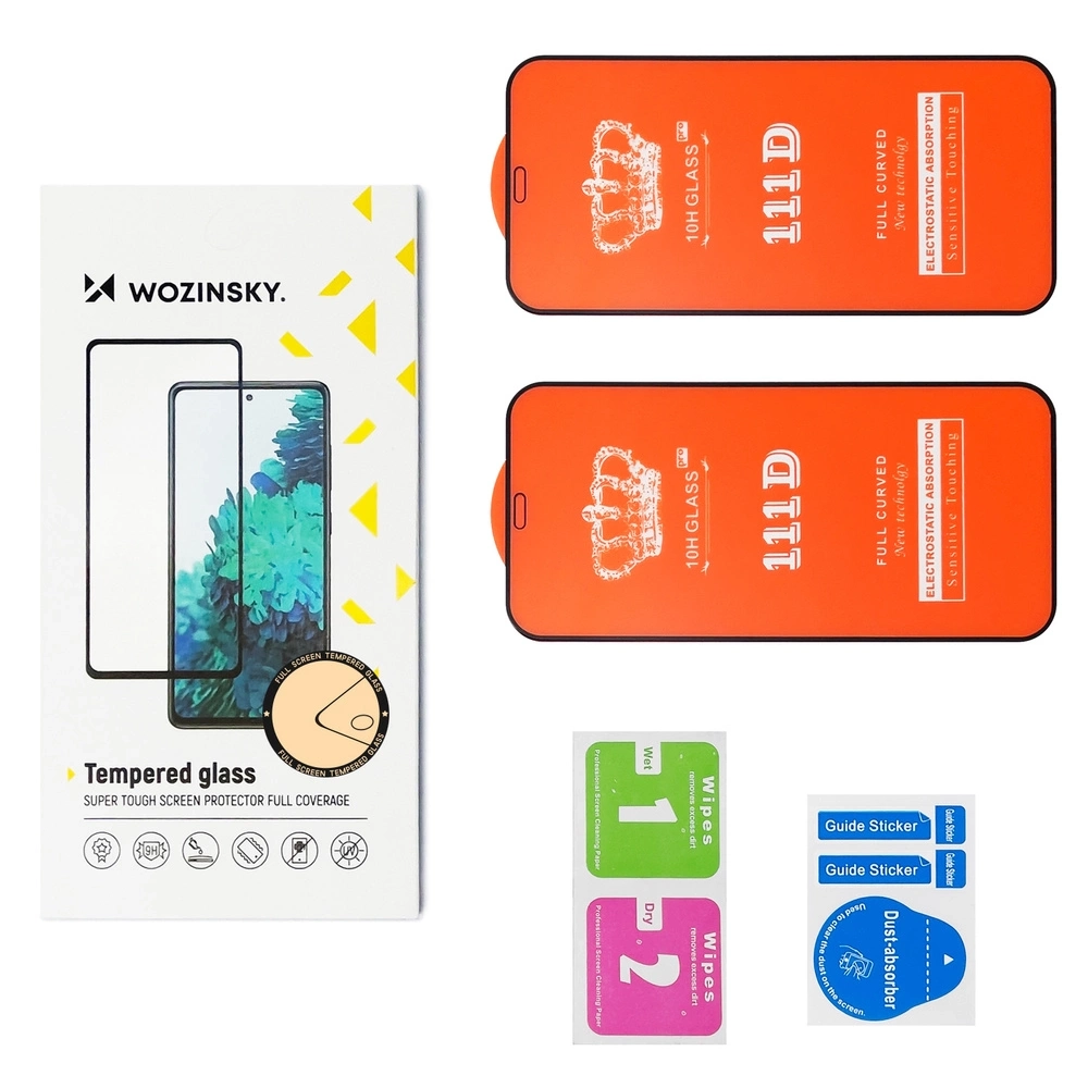 Wozinsky Full Glue grūdintas stiklas Xiaomi POCO M7 (2 vnt.)
