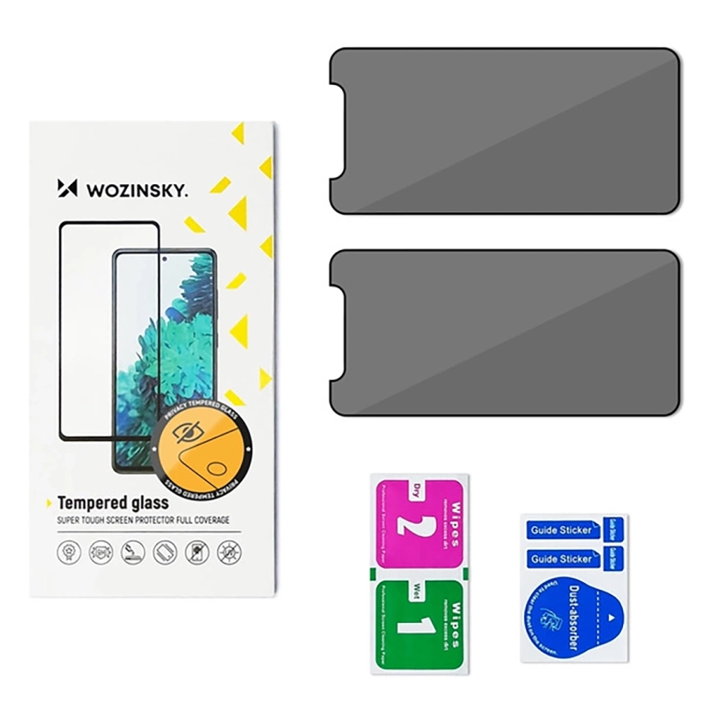 Wozinsky Privacy Glass privatumo stiklas Redmi 14C 5G (2 vnt.)