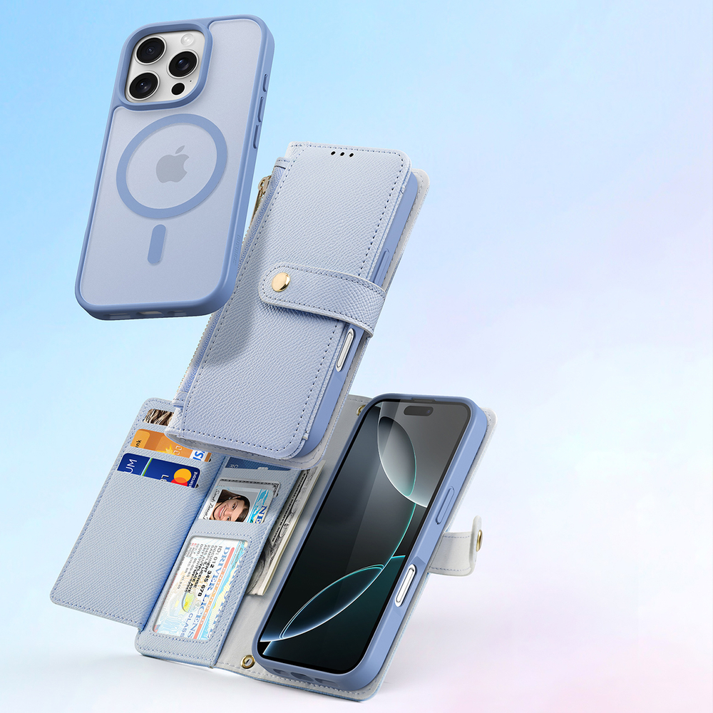 Dux Ducis Lawa odinis dėklas iPhone 16 Pro Max – mėlynas