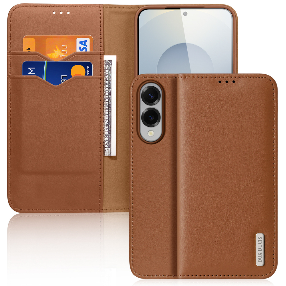 Dux Ducis Hivo odinis RFID dėklas Galaxy S25 Edge – rudas