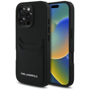 Karl Lagerfeld dėklas iPhone 16 Pro – juodas