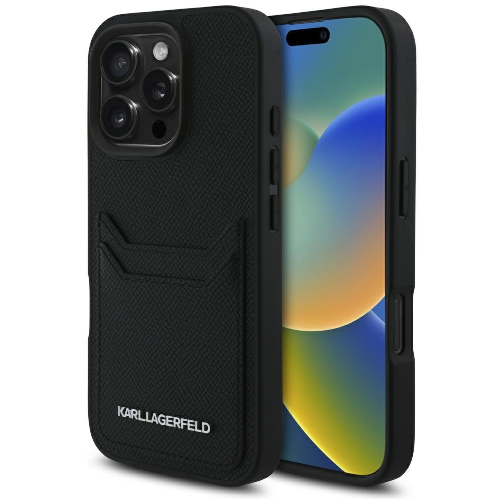 Karl Lagerfeld dėklas iPhone 16 Pro – juodas