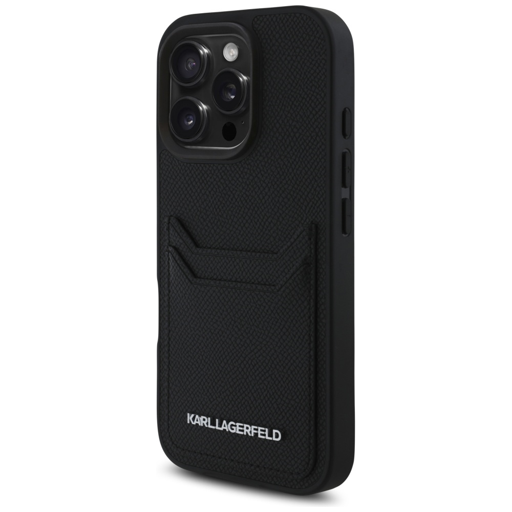 Karl Lagerfeld dėklas iPhone 16 Pro – juodas