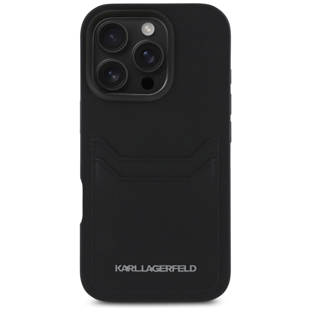 Karl Lagerfeld dėklas iPhone 16 Pro – juodas