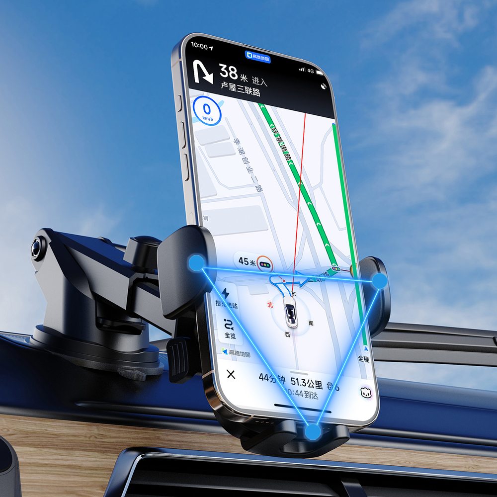 Dudao F2N išmaniojo telefono laikiklis 360° oro ventiliacijos angai - juodas