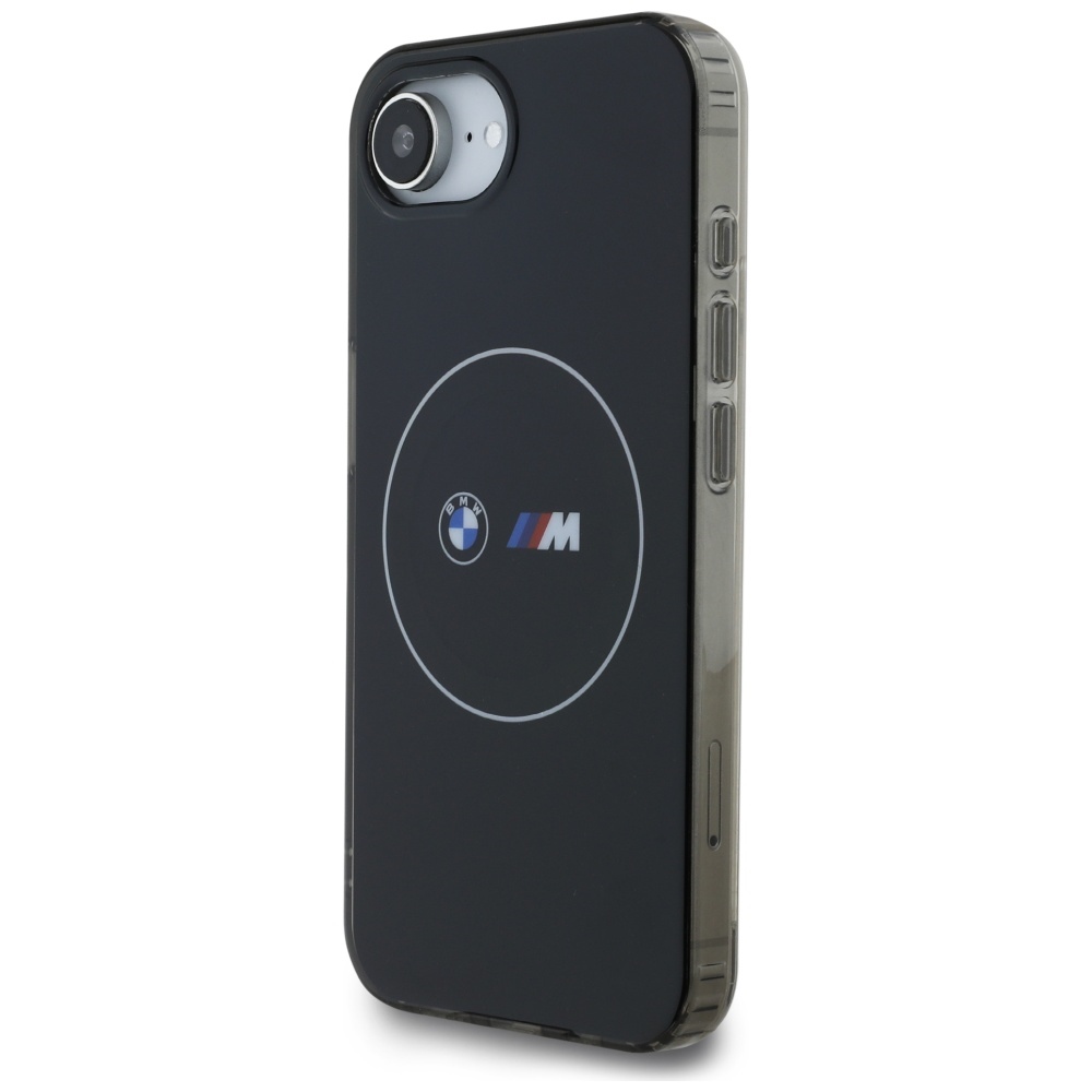 BMW IML Metal MagSafe dėklas iPhone 16e – juodas
