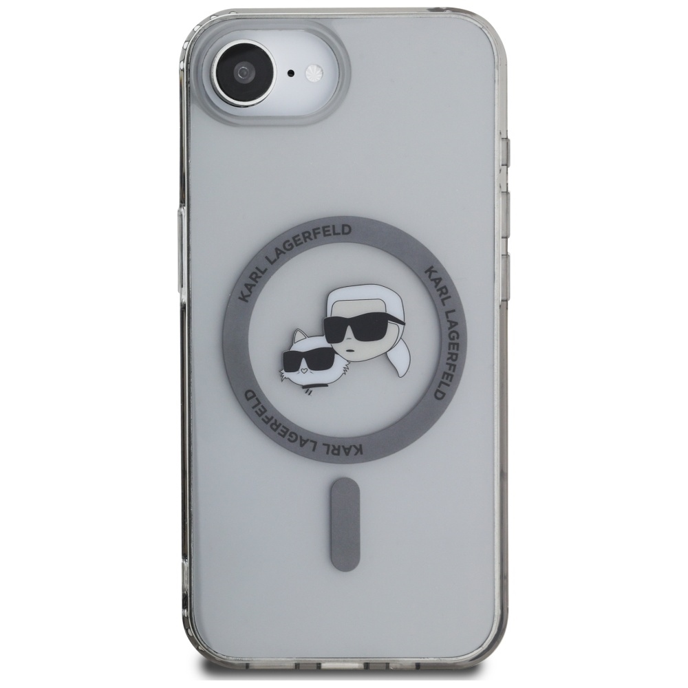 Karl Lagerfeld MagSafe dėklas iPhone 16e – juodas