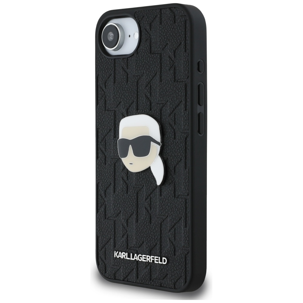 Karl Lagerfeld dėklas iPhone 16e – juodas