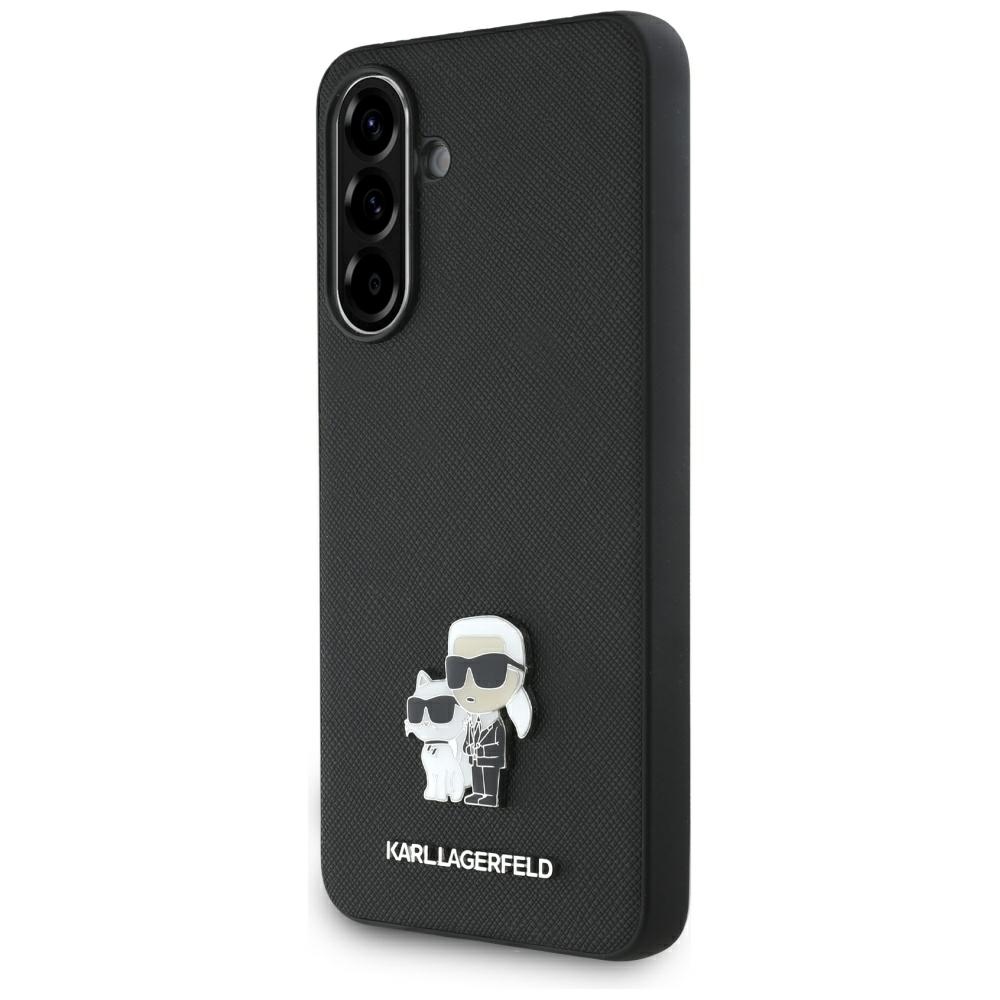 Karl Lagerfeld Saffiano dėklas Samsung Galaxy A56 – juodas
