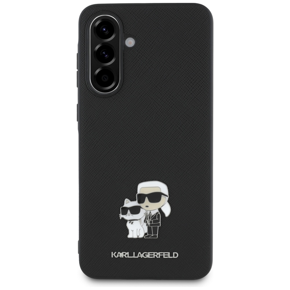 Karl Lagerfeld Saffiano dėklas Samsung Galaxy A56 – juodas