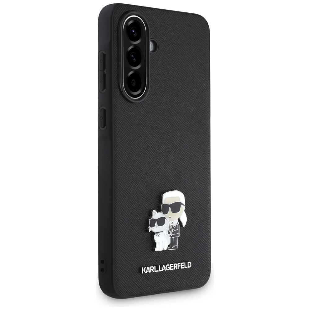 Karl Lagerfeld Saffiano dėklas Samsung Galaxy A56 – juodas