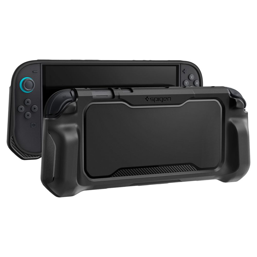 Dėklas Spigen Rugged Armor Nintendo Switch 2, matinis juodas