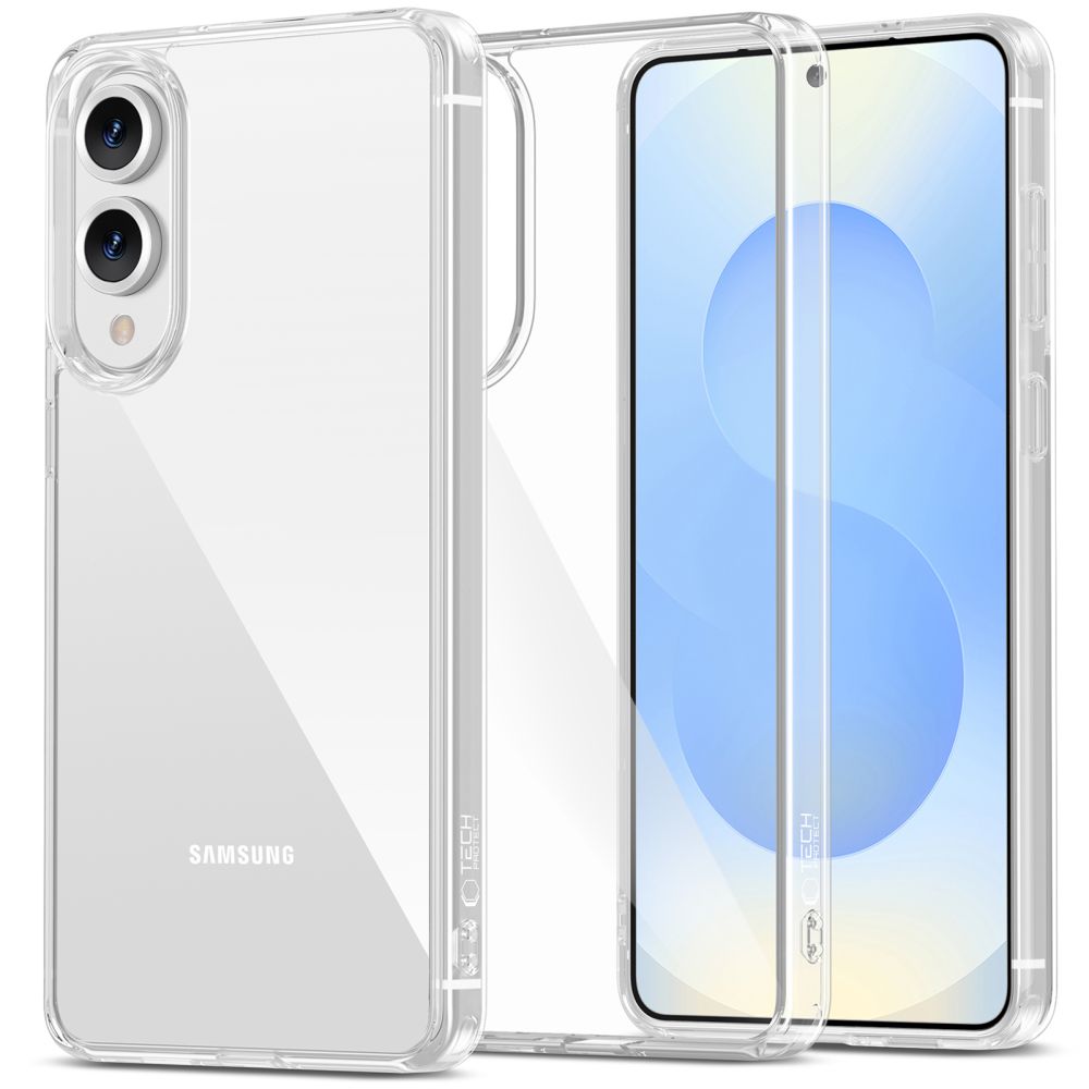 Dėklas Tech-Protect Flexair Hybrid Galaxy S25 Edge, skaidrus