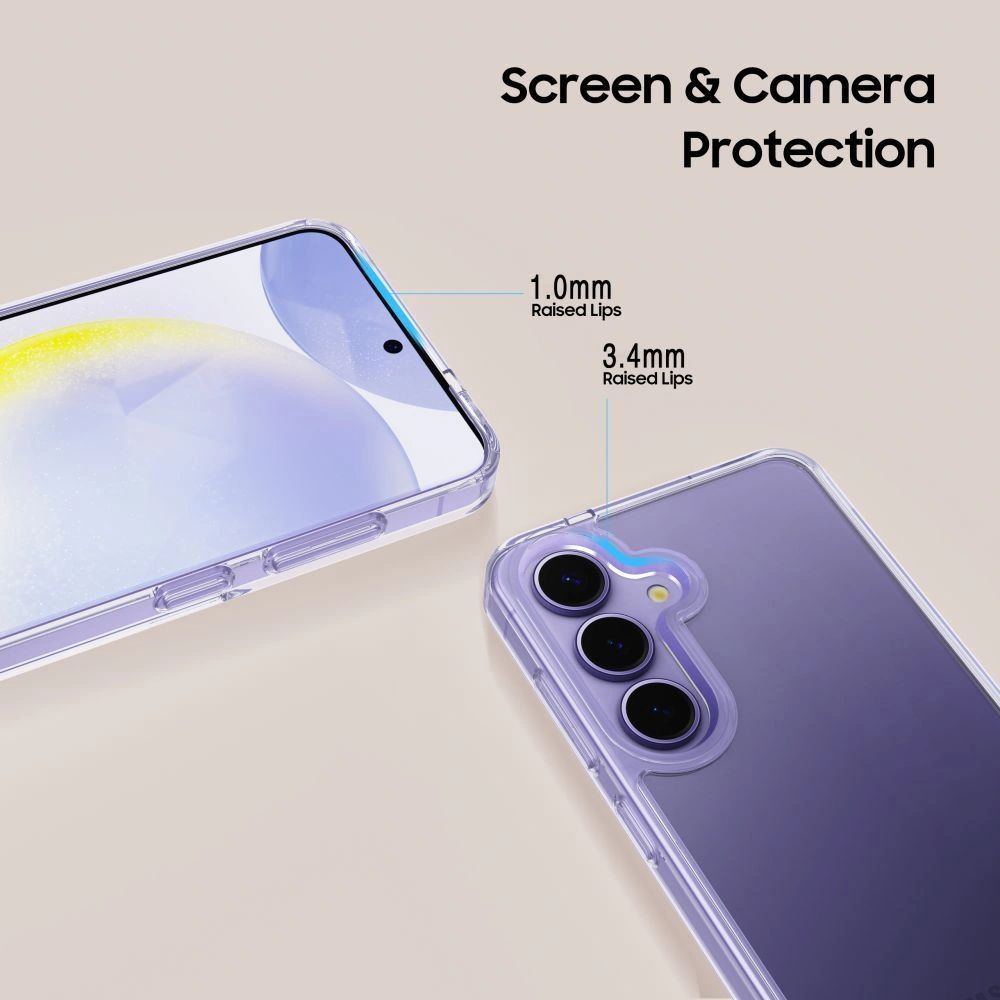 Dėklas Tech-Protect Flexair Hybrid Galaxy S25 Edge, skaidrus