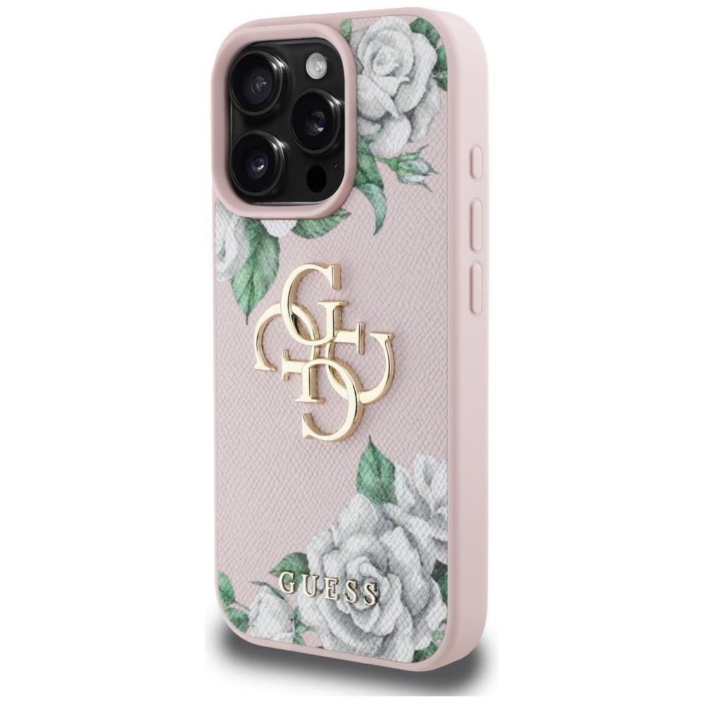 Guess dėklas iPhone 16 Pro Max – rožinis
