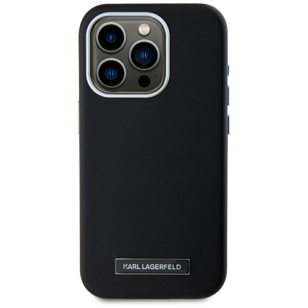 Karl Lagerfeld MagSafe dėklas iPhone 15 Pro – juodas