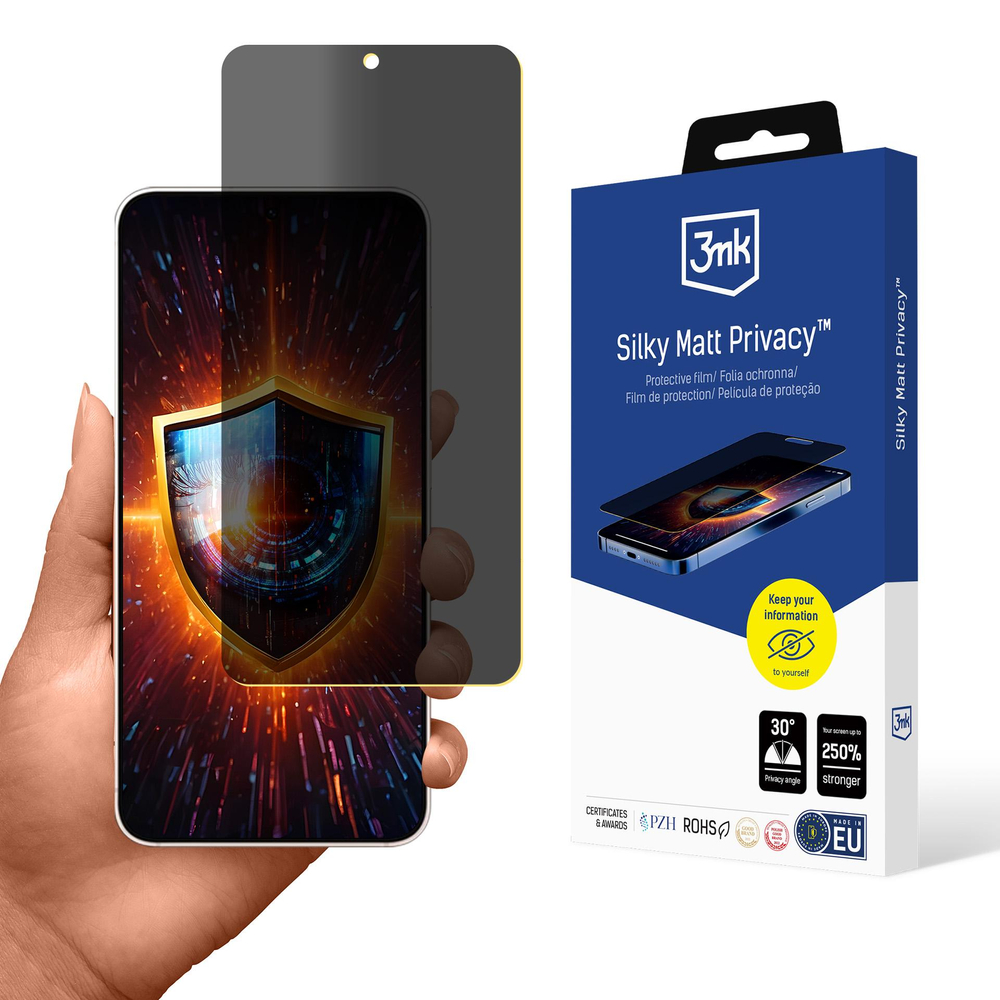 3mk Silky Matt Privacy Privatumo ekrano apsauga, skirta Samsung Galaxy S25 Edge