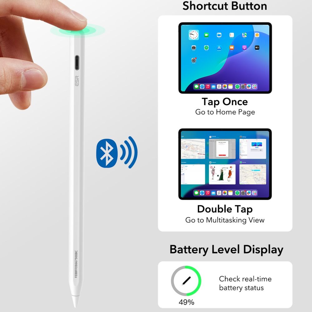 ESR Geo Digital Stylus – baltas