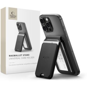 Kortelių laikiklis Tech-Protect MagWallet Stand MagSafe, juodas
