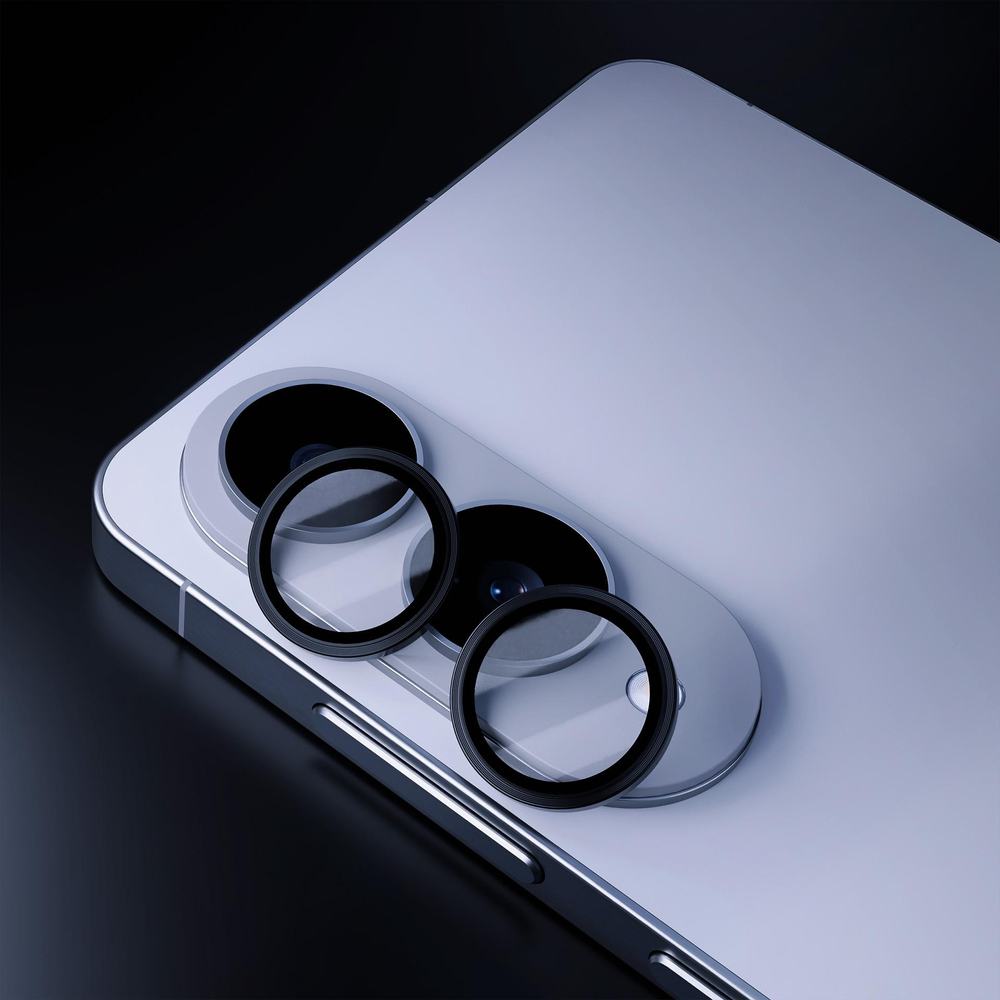 3mk Lens Protection Pro fotoaparato stiklas, skirtas Samsung Galaxy S25 Edge – juodas