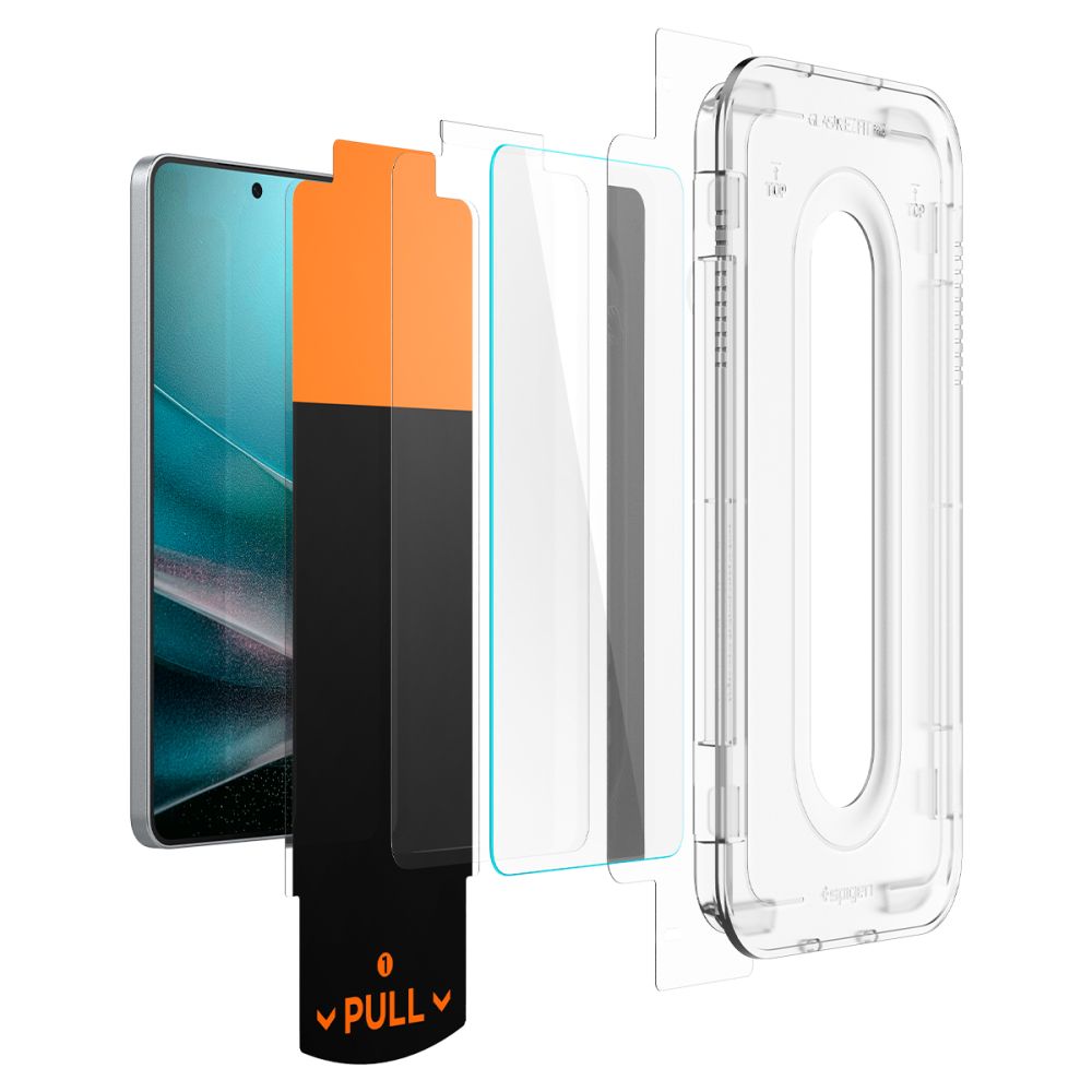 Apsauginis stiklas Spigen Glas.tR "EZ Fit Pro" Galaxy S25 Edge, skaidrus